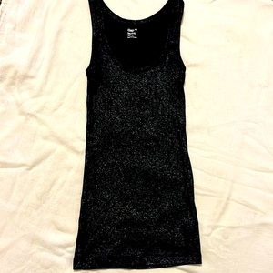 Gap black with sparkle fitted tank. Size XS